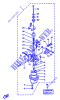 CARBURATEUR pour Yamaha 2B Manual Starter, Tiller Handle, Manual Tilt de 1985