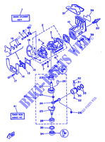 CYLINDRE / CARTER MOTEUR pour Yamaha 2B Manual Starter, Tiller Handle, Manual Tilt de 1985