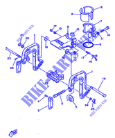 SUPPORT pour Yamaha 2B Manual Starter, Tiller Handle, Manual Tilt de 1985