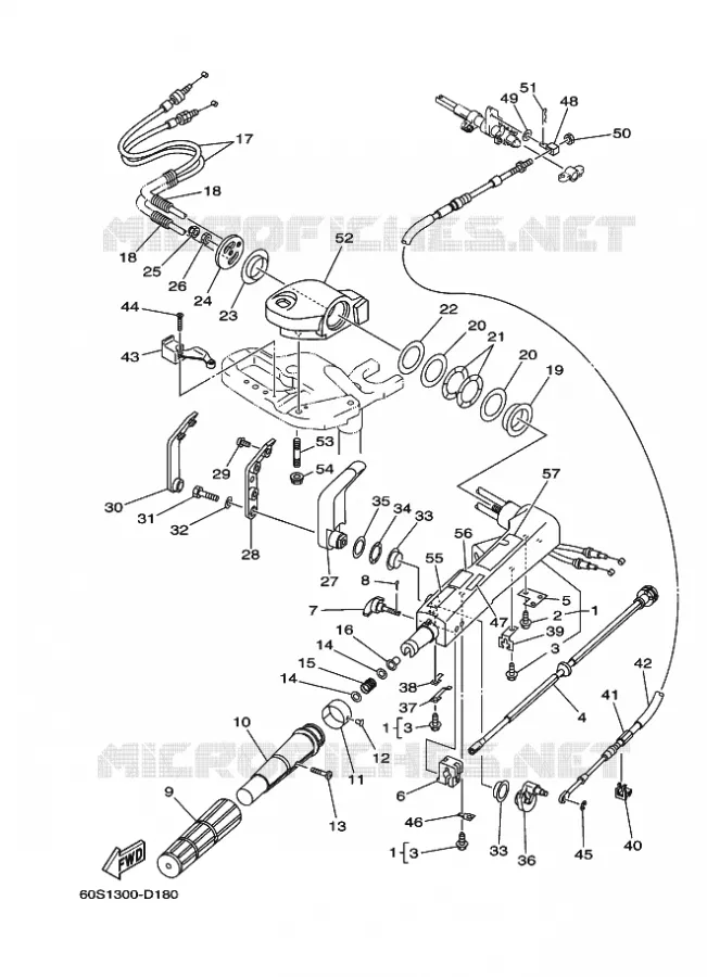 DIRECTION Yamaha OUTBOARD ENGINES 8hp (5.9kW) 2007 FT8  FT8D