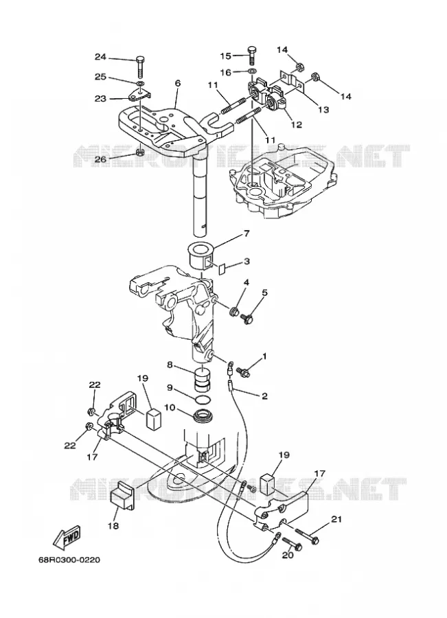 SUPPORT 3 Yamaha OUTBOARD ENGINES 8hp (5.9kW) 2007 FT8  FT8D