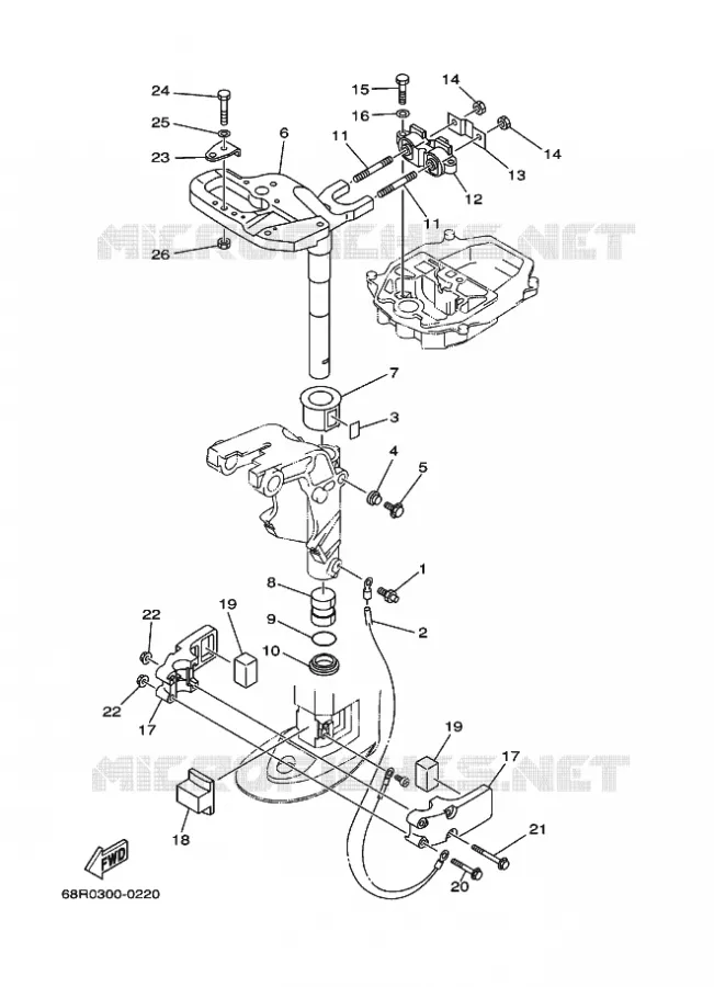 SUPPORT 3 Yamaha OUTBOARD ENGINES 8hp (5.9kW) 2006 FT8  FT8DEL