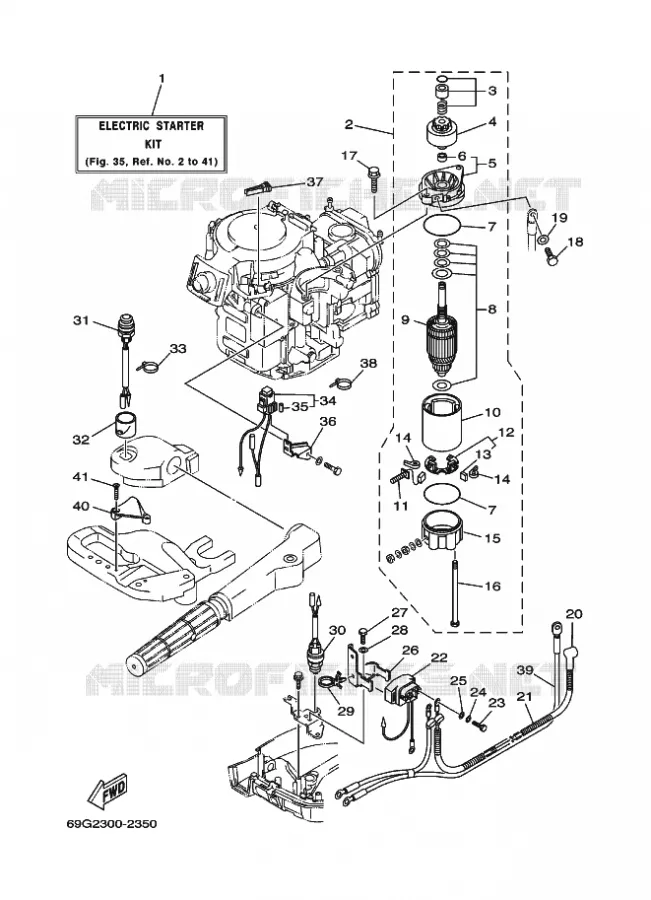 PIÈCES OPTIONNELLES Yamaha OUTBOARD ENGINES 8hp (5.9kW) 2003 FT8  FT8DEL