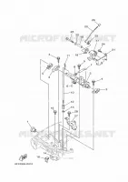 COMMANDE D'ACCELERATEUR 1 pour Yamaha FT8G High Thrust, Manual Starter, Tiller Handle, Manual Tilt, Shaft 20