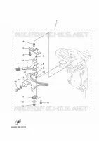 PIECES DE DIRECTION pour Yamaha FT8G High Thrust, Manual Starter, Tiller Handle, Manual Tilt, Shaft 20
