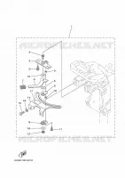 PIECES DE DIRECTION pour Yamaha FT8G High Thrust, Manual Starter, Tiller Handle, Manual Tilt, Shaft 20