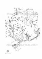ELECTRIQUE 3 pour Yamaha FT8G High Thrust, Electric Starter, Remote Control, Power Tilt, Shaft 20