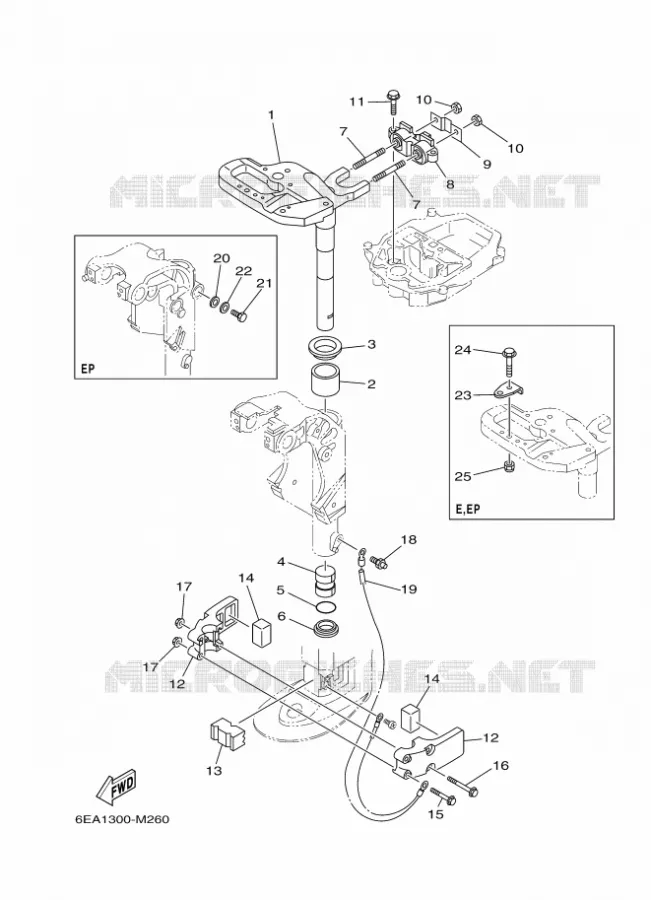 SUPPORT 3 Yamaha OUTBOARD ENGINES 8hp (5.9kW) 2015 FT8  FT8GEPL