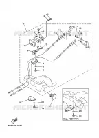 FIXATION BOITIER DE COMMANDE A DISTANCE pour Yamaha FT9.9A 4 Stroke High Thrust de 1999