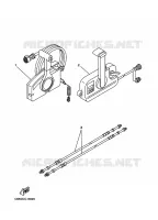 BOITIER DE COMMANDE A DISTANCE pour Yamaha FT9.9D 4 Stroke High Thrust, Electric Start, Manual Tilt, Tiller Handle de 1999