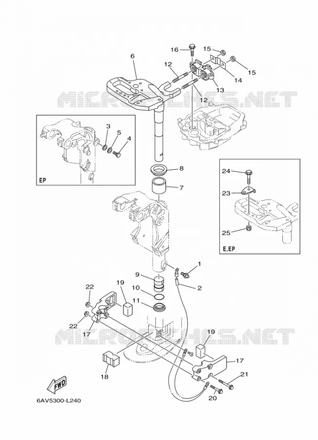 SUPPORT 3 Yamaha OUTBOARD ENGINES 9.9hp (7.3kW) 2012 FT9.9  FT9.9GEPL