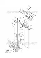 COMMANDE D'ACCELERATEUR 1 pour Yamaha FT9.9G High Thrust, Manual Starter, Tiller Handle, Manual Tilt, Shaft 25