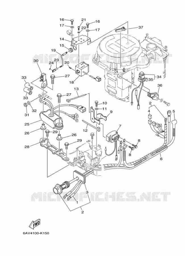 ELECTRIQUE 3 Yamaha OUTBOARD ENGINES 9.9hp (7.3kW) 2011 FT9.9  FT9.9GEPL