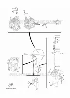 PIECES D'ENTRETIEN pour Yamaha FT9.9L High Thrust, Manual Starter, Tiller Handle, Manual Tilt, Shaft 20