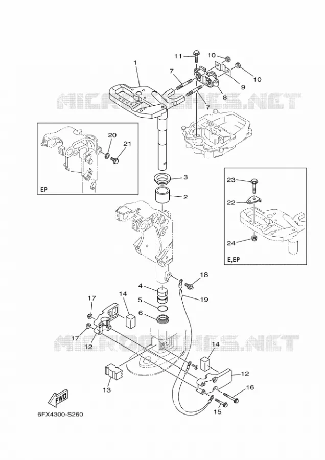 SUPPORT 3 Yamaha OUTBOARD ENGINES 9.9hp (7.3kW) 2018 FT9.9  FT9.9LEPL