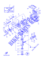 CYLINDRE / CARTER MOTEUR pour Yamaha 2C Manual Starter, Tiller Handle, Manual Tilt, Pre-Mixing, Shaft 15