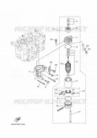 DEMARREUR pour Yamaha FT9.9L High Thrust, Manual Starter, Tiller Handle, Manual Tilt, Shaft 25