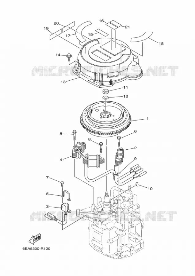 GENERATEUR Yamaha OUTBOARD ENGINES 9.9hp (7.3kW) 2017 FT9.9  FT9.9LEPL