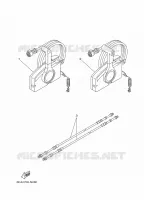 BOITIER DE COMMANDE A DISTANCE pour Yamaha FT9.9L High Thrust, Electric Starter, Remote Control, Manual Tilt, Shaft 25
