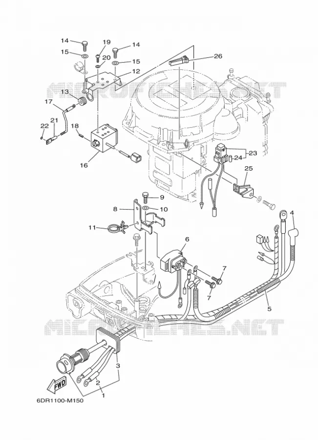 ELECTRIQUE 2 Yamaha OUTBOARD ENGINES 9.9hp (7.3kW) 2014 FT9.9  FT9.9LEX