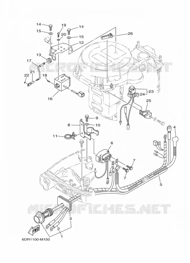 ELECTRIQUE 2 Yamaha OUTBOARD ENGINES 9.9hp (7.3kW) 2013 FT9.9  FT9.9LEL