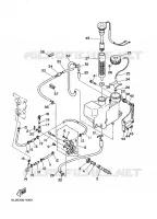 POMPE A HUILE pour Yamaha 20M Manual Start, Manual Tilt, Tiller Control, Shaft 15
