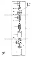 ALTERNATIVE 1 pour Yamaha 20D 2 Stroke de 1990