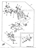 FIXATION BOITIER DE COMMANDE A DISTANCE pour Yamaha 20D 2 Stroke de 1990