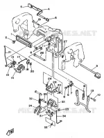 SUPPORT 2 pour Yamaha 20D 2 Stroke de 1990