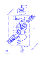 GENERATEUR pour Yamaha 3A Manual Starter, Tiller Handle, Manual Tilt, Shaft 15