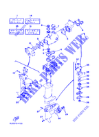 KIT DE REPARATION  pour Yamaha 3A Manual Starter, Tiller Handle, Manual Tilt, Shaft 20