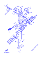 COMMANDE D'ACCELERATEUR pour Yamaha 3A Manual Starter, Tiller Handle, Manual Tilt de 2002