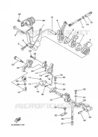 COMMANDE D'ACCELERATEUR pour Yamaha 25N Manual Starter, Tiller Handle, Manual Tilt, Pre-Mixing, Shaft 20
