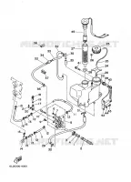 POMPE A HUILE pour Yamaha 25N Manual Starter, Tiller Handle, Manual Tilt, Pre-Mixing, Shaft 20