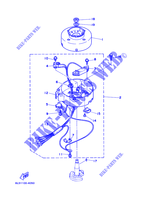 GENERATEUR pour Yamaha 3A Manual Starter, Tiller Handle, Manual Tilt de 2001