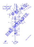 CYLINDRE / CARTER MOTEUR pour Yamaha 3A Manual Starter, Tiller Handle, Manual Tilt de 2001