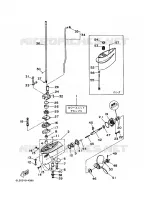 ELECTRIQUE pour Yamaha 3A Manual Starter, Tiller Handle, Manual Tilt de 1999