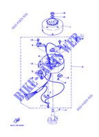 GENERATEUR pour Yamaha 3A Manual Starter, Tiller Handle, Manual Tilt de 1999