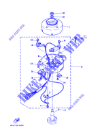 ALLUMAGE pour Yamaha 3A Manual Starter, Tiller Handle, Manual Tilt de 1999