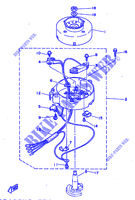 ALLUMAGE pour Yamaha 3A Manual Starter, Tiller Handle, Manual Tilt de 1997