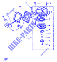 DEMARREUR KICK pour Yamaha 3A Manual Starter, Tiller Handle, Manual Tilt de 1997