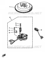 PIECES ALTERNATIVES 2 pour Yamaha 30D 2 Stroke, 3 Cylinder de 1992