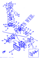 ADMISSION pour Yamaha 3A Manual Starter, Tiller Handle, Manual Tilt de 1993