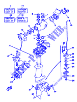 KIT DE REPARATION  pour Yamaha 3A Manual Starter, Tiller Handle, Manual Tilt de 1993