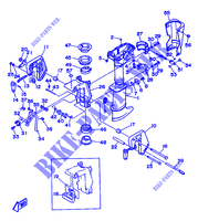 CARTER SUPERIEUR ET SUPPORT pour Yamaha 3A Manual Starter, Tiller Handle, Manual Tilt de 1992