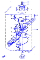 GENERATEUR pour Yamaha 3A Manual Starter, Tiller Handle, Manual Tilt de 1992