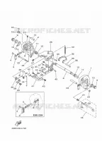 SUPPORT 1 pour Yamaha 30H Manual Starter, Tiller Handle, Manual Tilt, Pre-Mixing, Shaft 15