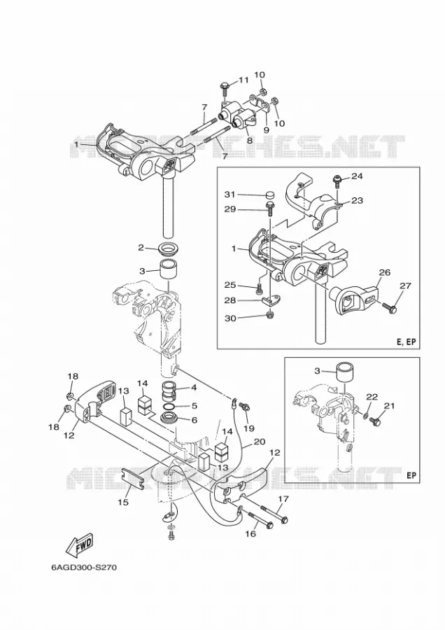SUPPORT 3 Yamaha OUTBOARD ENGINES 20hp (14.7kW) 2019 F20  F20BEPL