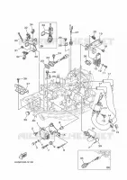 ELECTRIQUE 1 pour Yamaha F20S Manual Starter, Tiller Handle, Manual Tilt, Shaft 15