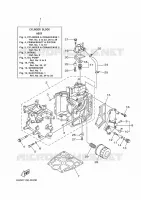 CYLINDRE / CARTER MOTEUR 1 pour Yamaha F20B Electric Starter, Remote Control, Power Tilt, Shaft 20